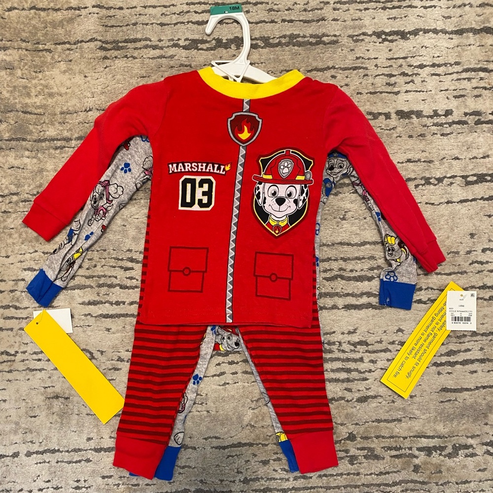 Nickelodeon Paw Patrol Toddler Pajamas Sets